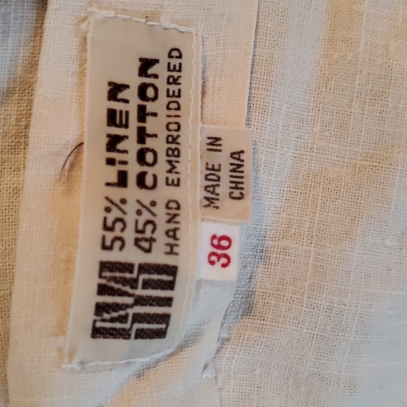 Vintage hand embroidered linen top - Picture 6 of 16